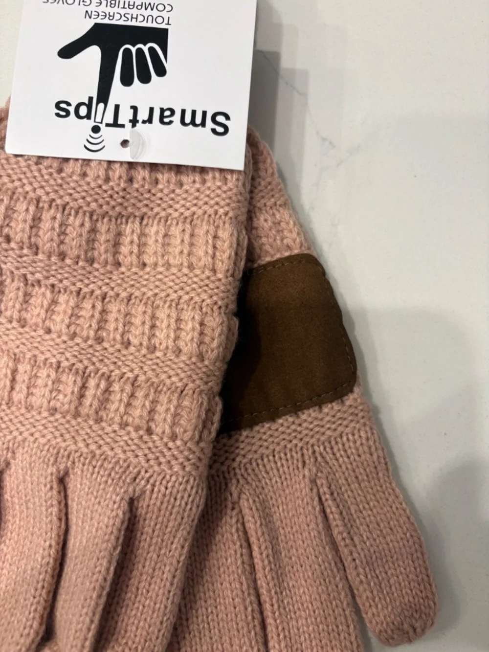 C.C Indi Pink Ribbed Glove